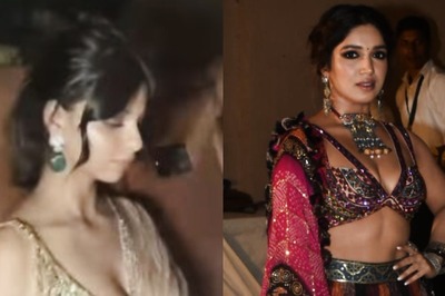 Diwali 2022: Suhana Khan Stuns In Golden Saree As She Arrives At Bhumi Pednekar's Party