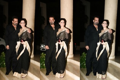 Sanjay Dutt, Manyata Make a Lovely Couple As They Party With Bhoomi Cast