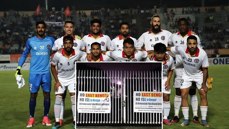 East Bengal Fans Demand Inclusion in ISL, Put Up Placards at Salt Lake Stadium