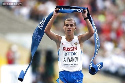 Aleksandr Ivanov wins men's 20km walk at World Championships