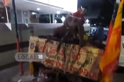 In Visakhapatnam, Man Campaigns For Lok Sabha Elections With Monkey On His Back