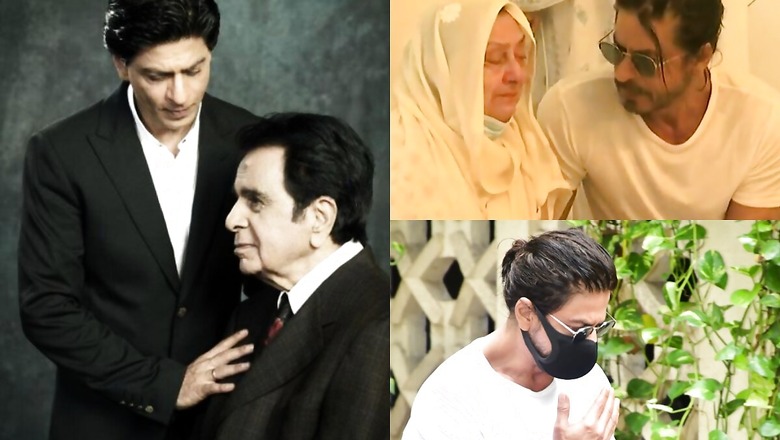 Dilip Kumar's 'Mooh Bola Beta' Shah Rukh Khan Consoles Saira Banu as Both Mourn the Loss of the Legend