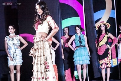 Ever thought of dresses, skirts and hats made out of condoms? Students stand out with their innovative ideas at a design contest