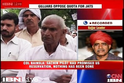 Gujjars won't support Congress if reservation denied: Colonel Bainsla