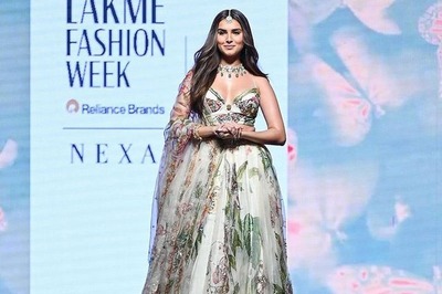 Lakme Fashion Week X FDCI: Tara Suratia Is A Blossom of Elegance In a Gorgeous Floral Lehenga By Mahima Mahajan