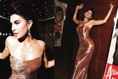 Jacqueline Fernandez’s Oh-So-Gorgeous Golden Structured Gown At Cannes Red Carpet Is What Dreams Are Made Of
