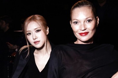 At The Saint Laurent Show, All Eyes Were On Kate Moss And BLACKPINK’s Rose