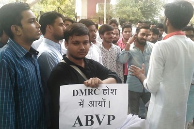 ABVP Protests Delhi Metro Fare Hike