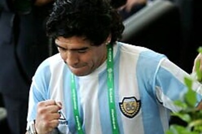 Maradona misses match over row