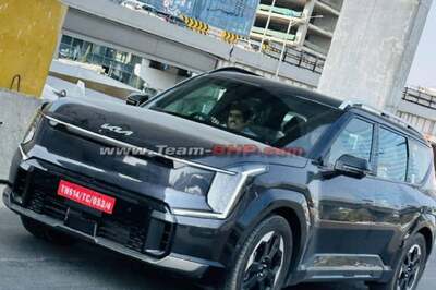 Kia EV9 Electric SUV Spied First time in India During Testing, Check Details