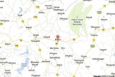 14 gold coins recovered from a digging site at Basodi village in Baran