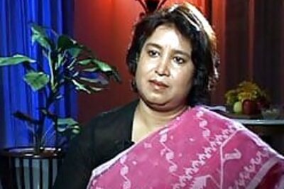 Taslima not under house arrest, says Pranab