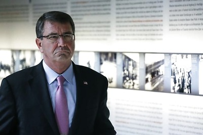 Pentagon Chief Carter Visits Warship In South China Sea