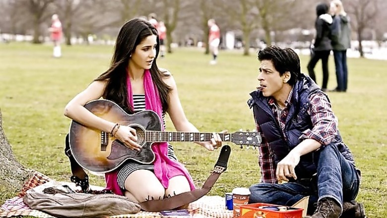 Katrina, Shah Rukh on sets of Yash Chopra's next