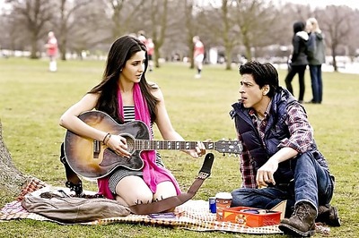 Katrina, Shah Rukh on sets of Yash Chopra's next