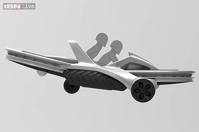 A flying bike coming in 2017; can carry two people up to a height of 10 feet above the ground