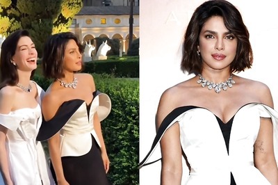 Priyanka Chopra Turns Heads With Short New Hairdo, Poses With Anne Hathaway In Rome | Photo