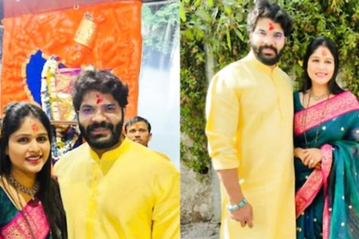 Marathi Couple Akshaya Deodhar, Hardik Joshi Visit Saptashrungi Temple, Share Photos