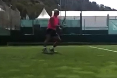 WATCH: Rafael Nadal Practising in Grass Court Sends Netizens into Frenzy