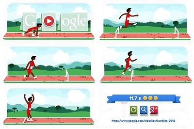 How to play London 2012 hurdles doodle