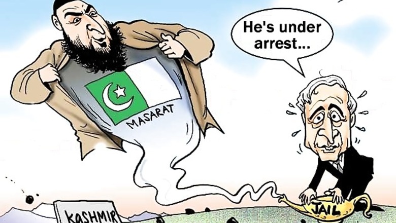 Cartoon of the day: Masarat Alam arrested for waving Pakistani flag in Srinagar