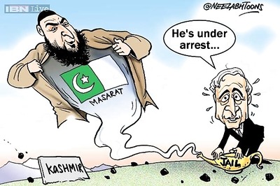 Cartoon of the day: Masarat Alam arrested for waving Pakistani flag in Srinagar