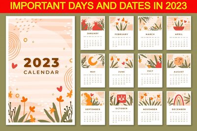 Calendar 2023: List of Important National, International Days and Dates