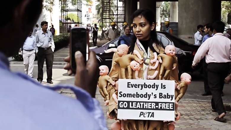 Snapshot: PETA's coat festooned with baby limbs