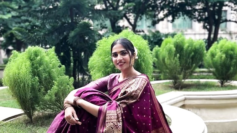 Actress Rukmini Vasanth Weaves Magic In Her Traditional Silk Saree Look