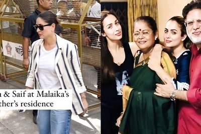 Kareena Kapoor, Saif Ali Khan Visit Malaika Arora After Her Father's Tragic Death | Watch Video