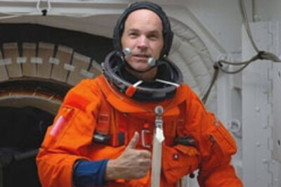 NASA astronauts practice March countdown