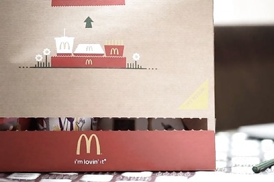 McDonald's invents new paperbag with a built-in tray