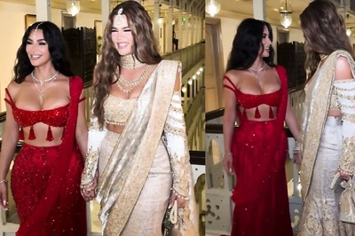 Kim and Khloe Kardashian Give Desi Drama in Manish Malhotra Sarees, at Anant Ambani-Radhika Merchant Wedding