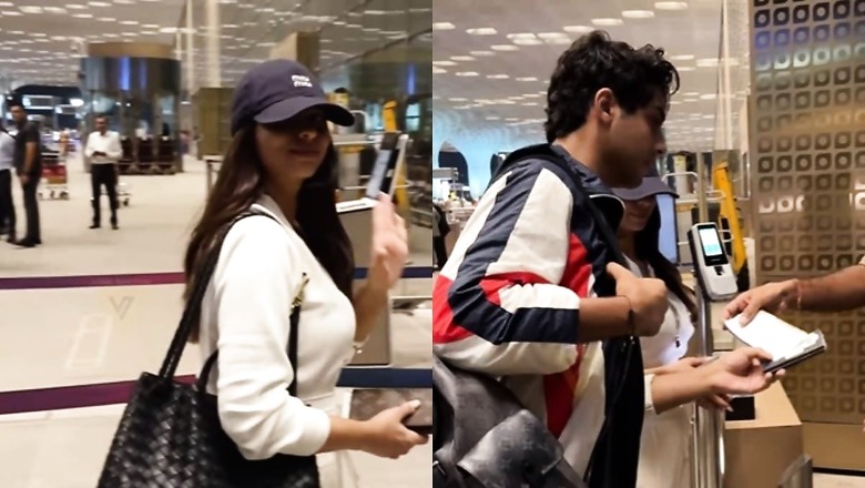 Suhana Khan And Aryan Khan Look Cool In Casual As They Get Papped At Airport; Watch Video