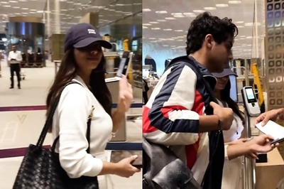 Suhana Khan And Aryan Khan Look Cool In Casual As They Get Papped At Airport; Watch Video