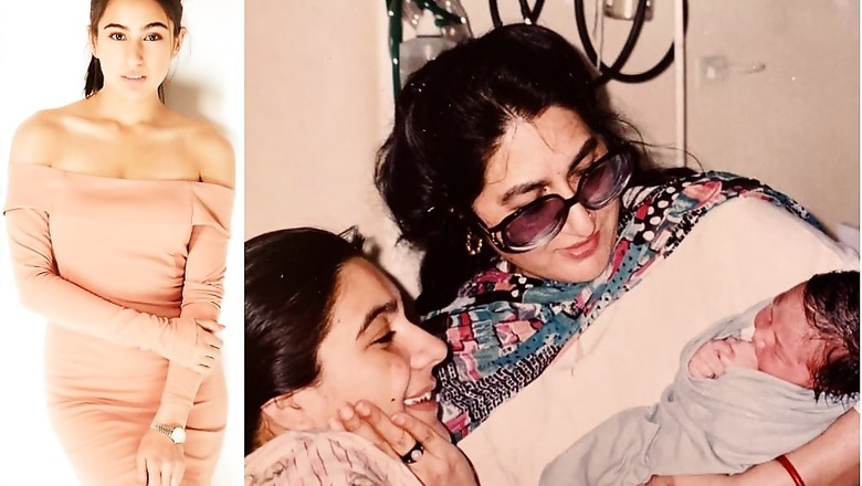 This Pic of Newborn Sara Ali Khan with Her Mother and Grandmother is an Adorable Family Moment