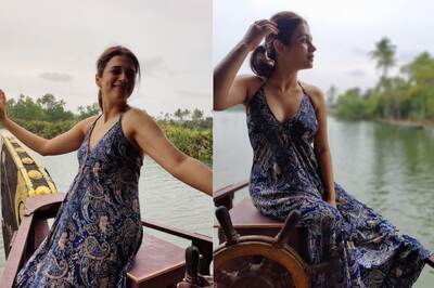 Shraddha Das’ Casual Halter-neck Dress Screams Vacation Wear Goals