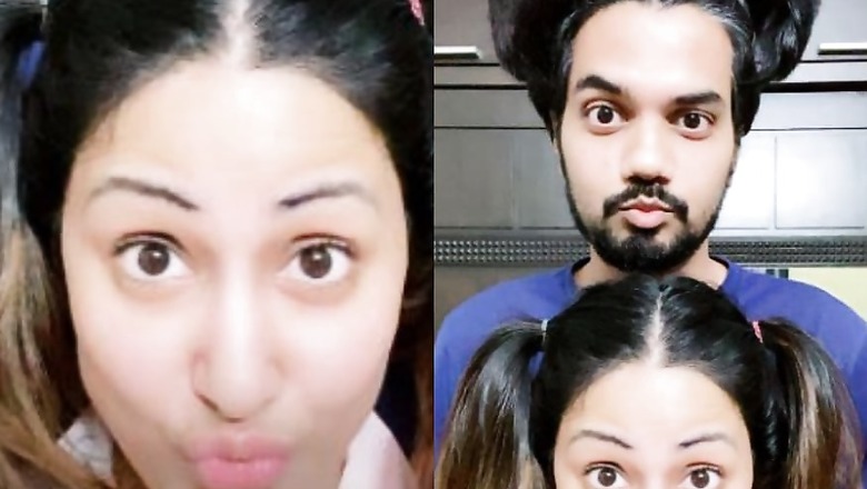 Hina Khan Twinning with Boyfriend Rocky Jaiswal in Ponytail is the Cutest Thing on Internet Today