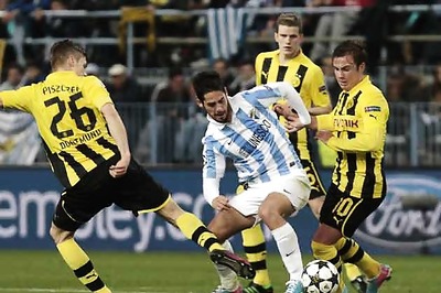 Borussia Dortmund held to a goalless draw at Malaga