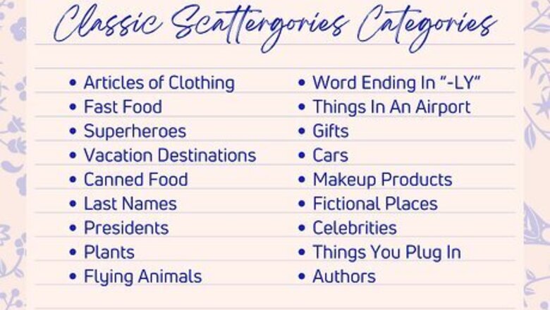 150+ Scattergories List Ideas, from Funny to Kid-Friendly