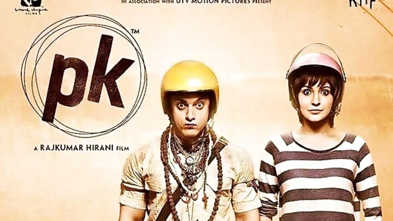 PK: Finally, Anushka Sharma features in the fourth poster of the film along with Aamir Khan