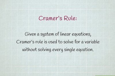 How to Use Cramer's Rule