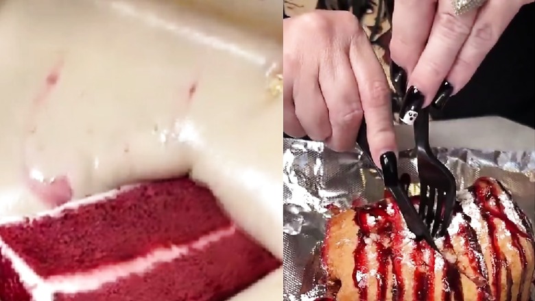 Fried Red Velvet Cake, Topped With Sweet Sauces, 'Whips' Up Internet's Craving