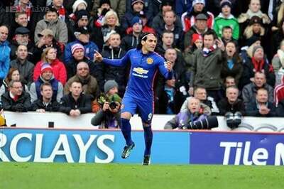 EPL: Radamel Falcao rescues point for lucky Man United against Stoke