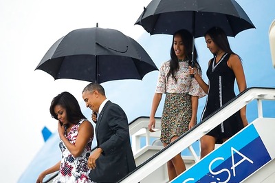 Rain, deserted streets greet Obama as he becomes first US president to visit Cuba in 88 years