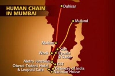Live TV: Mumbai forms a human chain against terror