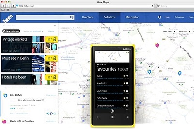 Nokia launches cross-platform mapping service 'Here'