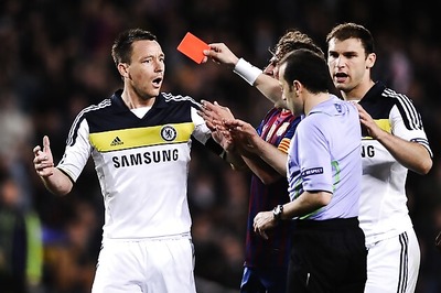 UEFA extends Terry ban for Barca dismissal
