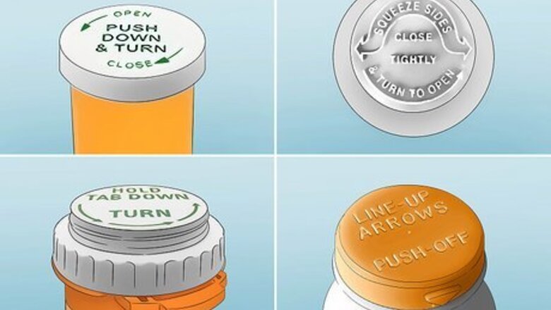 How to Open a Child Proof Pill Container