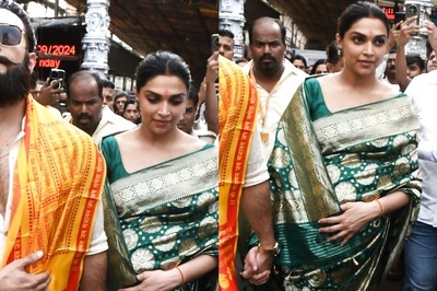 Deepika Padukone Exudes Elegance In Green Silk Saree As She Seeks Blessings At Siddhivinayak Temple